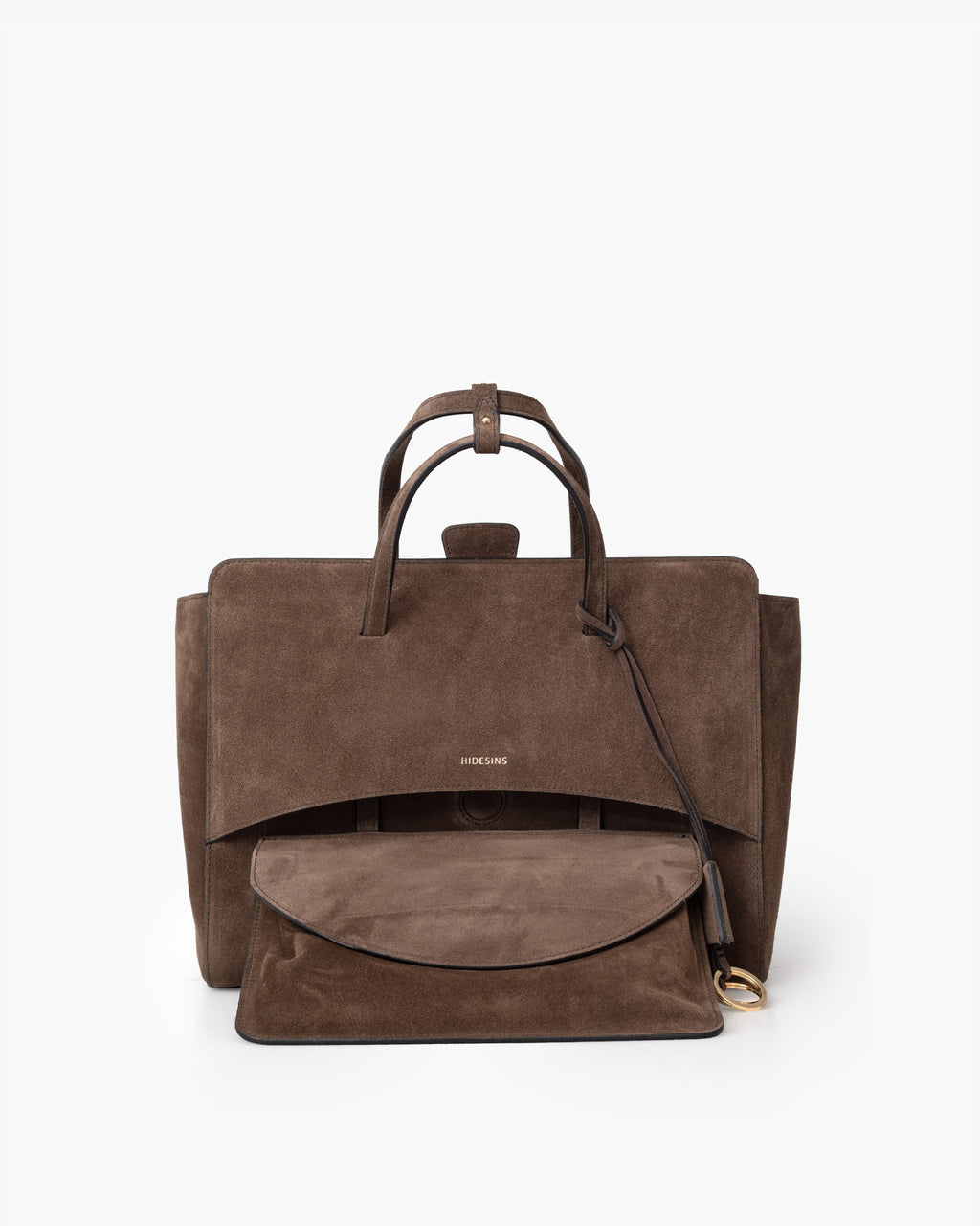 Flap L Suede Chocolat