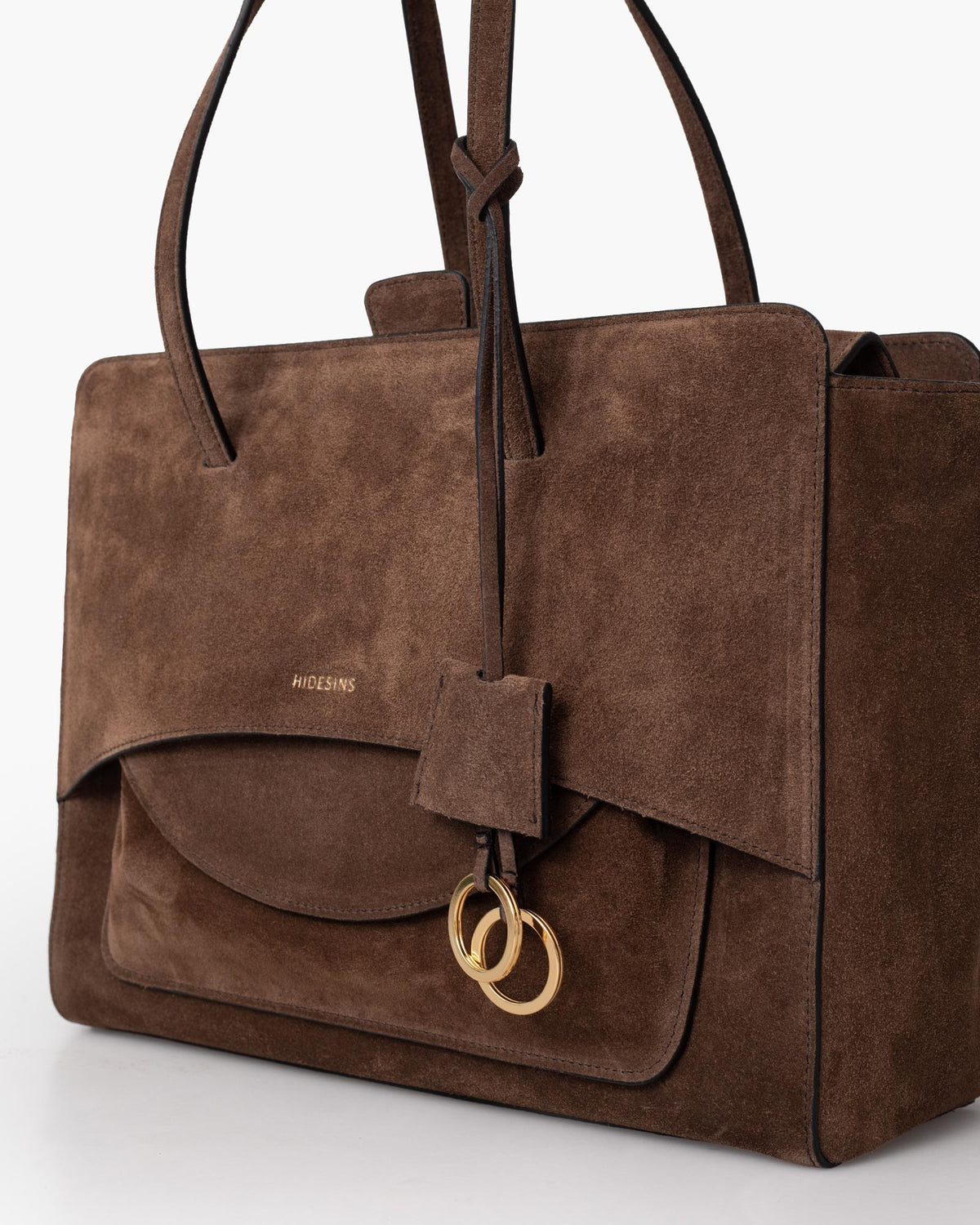 Flap L Suede Chocolat