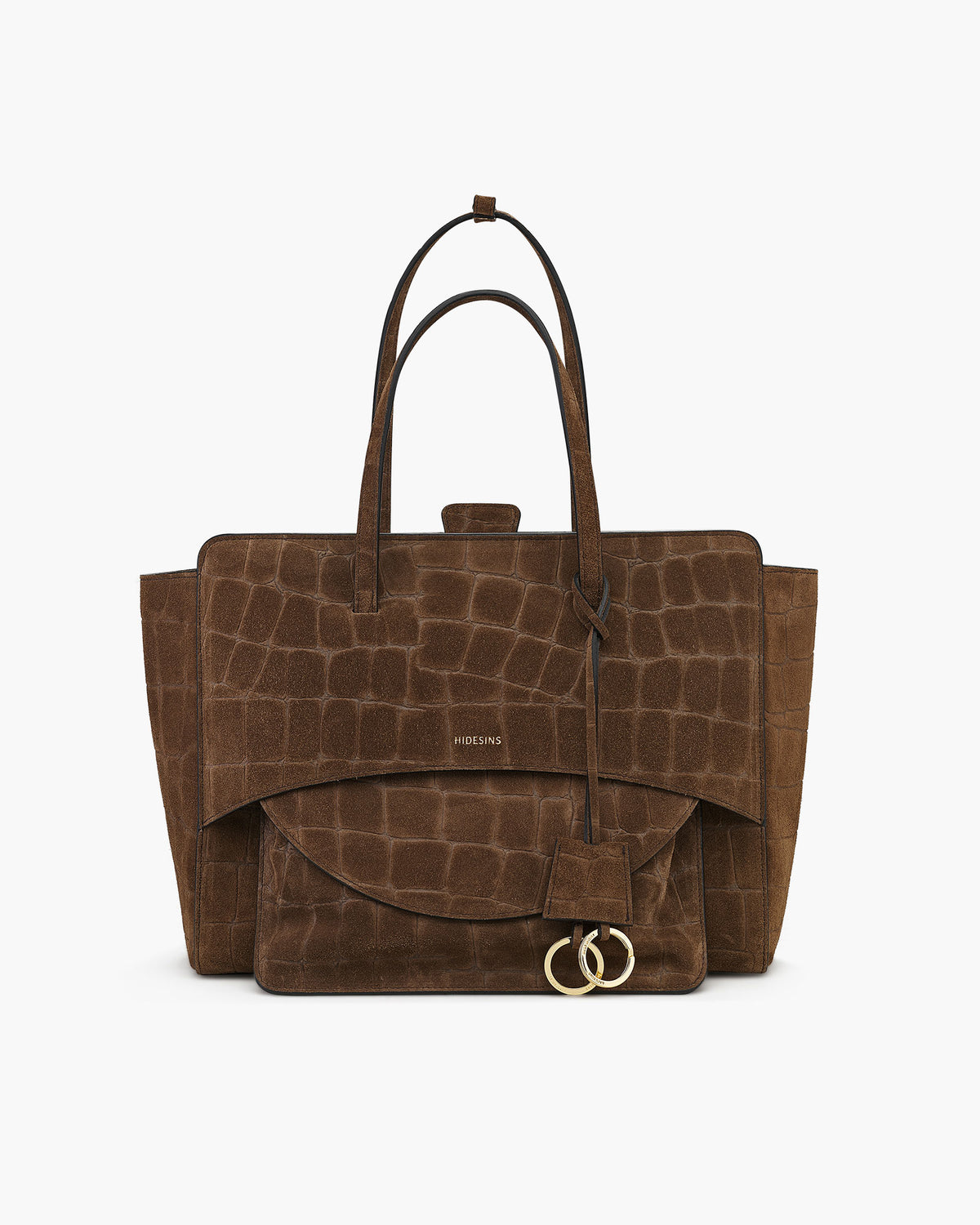 Flap L Suede Cocco Chocolat
