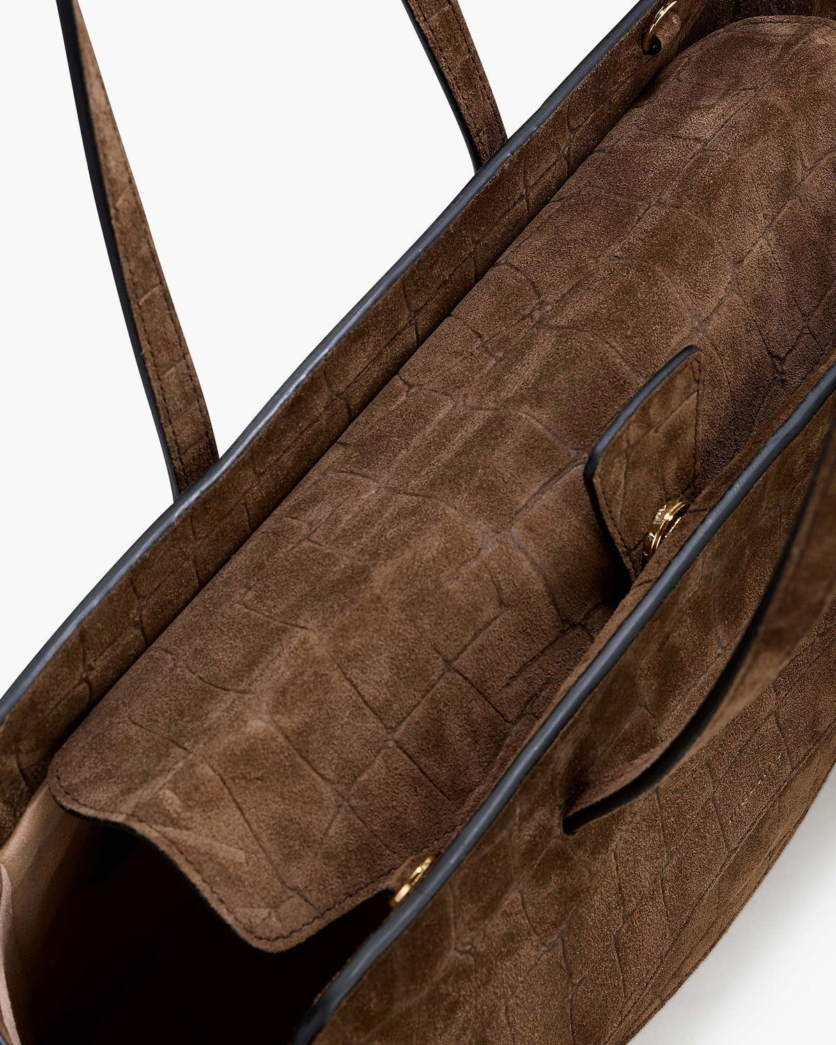 Flap L Suede Cocco Chocolat