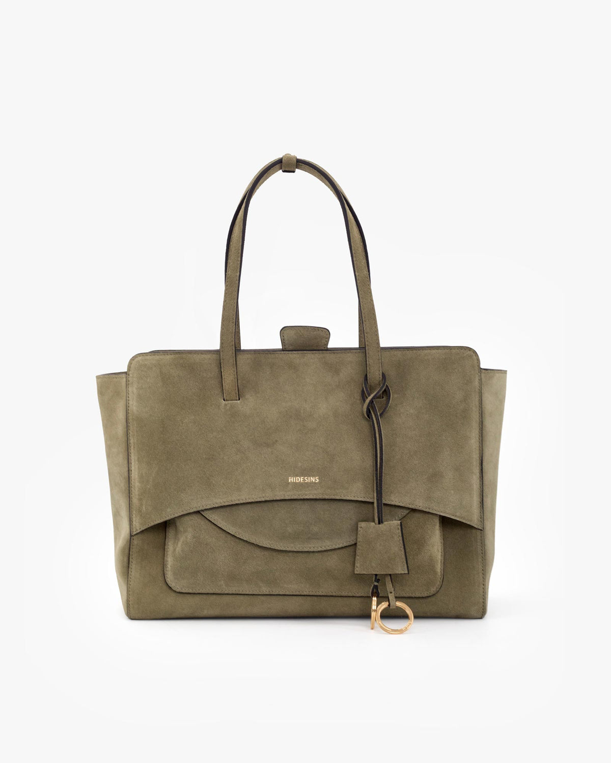 Flap L Suede Olive - Image 1