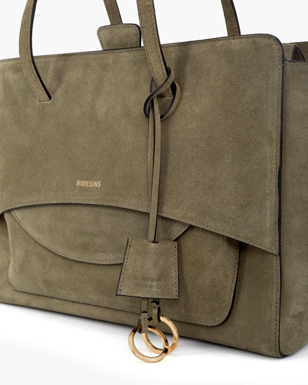 Flap L Suede Olive - Image 4