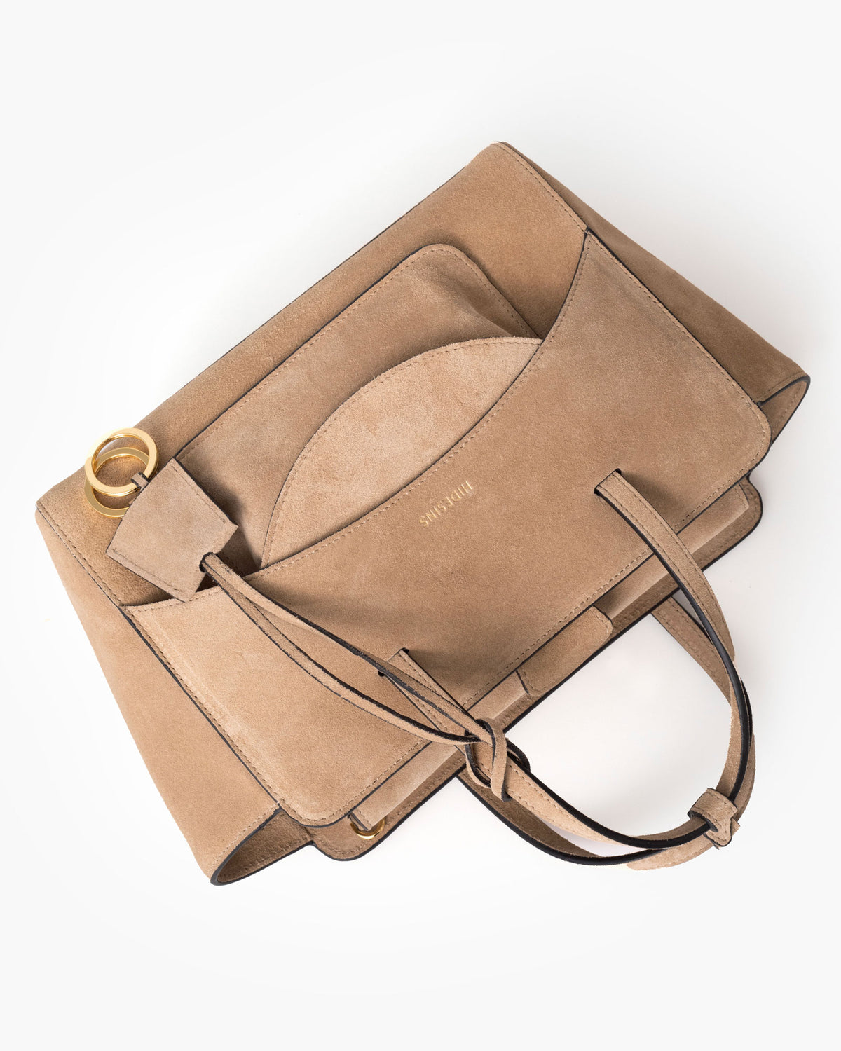Flap M Suede Camel