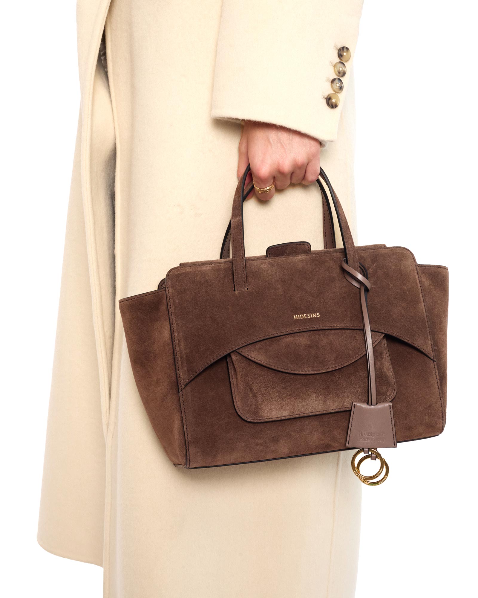Flap M Suede Chocolat - Image 12