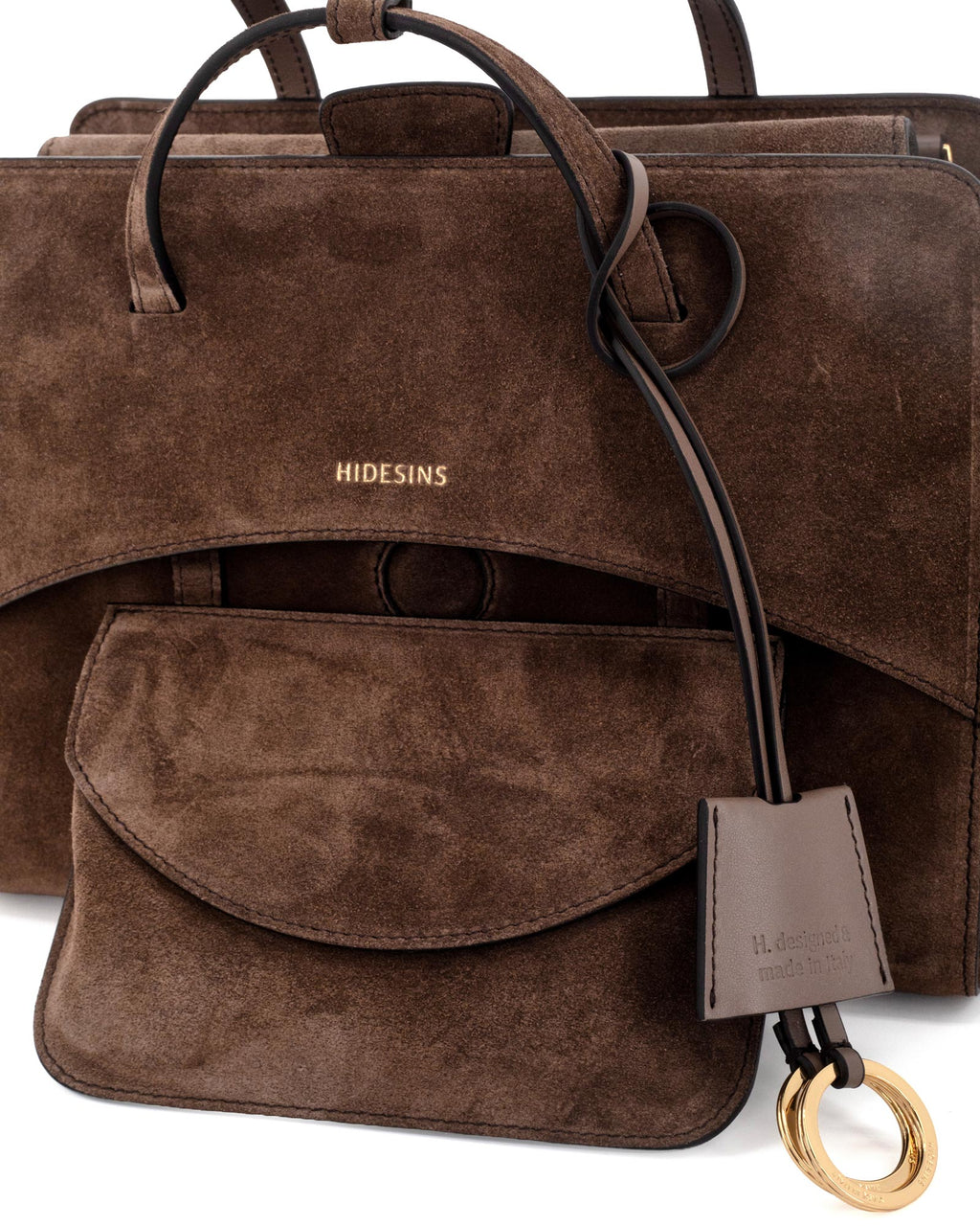 Flap M Suede Chocolat - Image 4