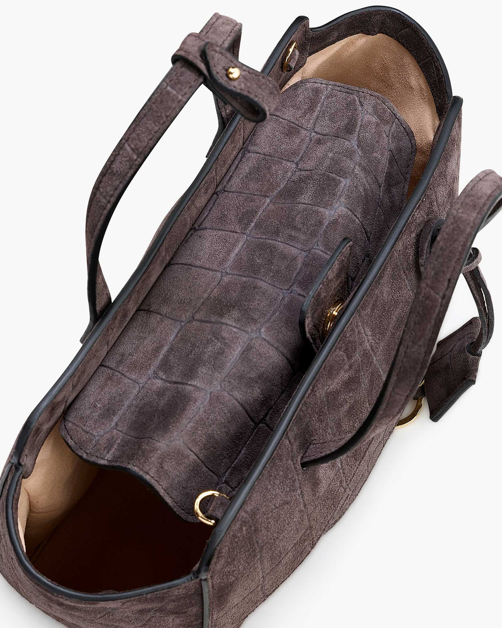 Flap M Suede Cocco Smoky