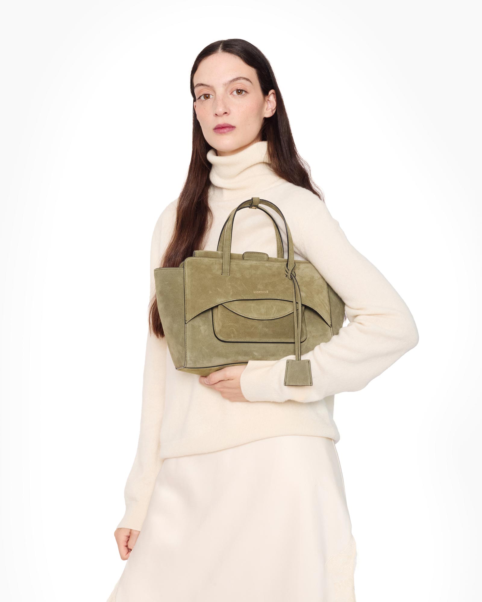 Flap M Suede Olive - Image 10