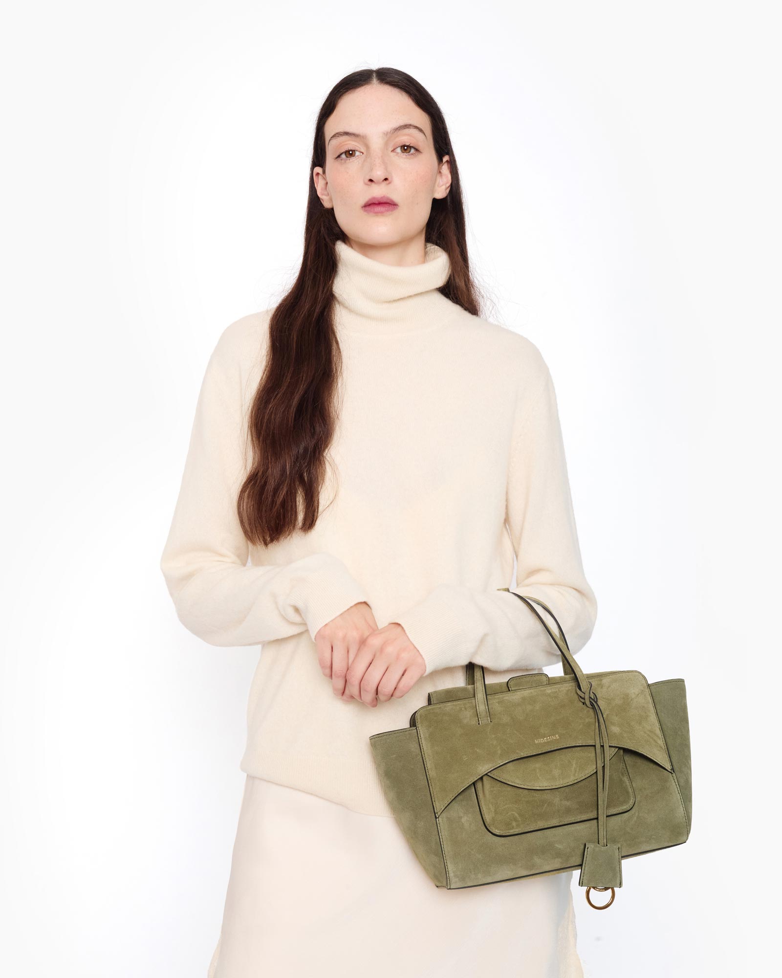 Flap M Suede Olive - Image 11