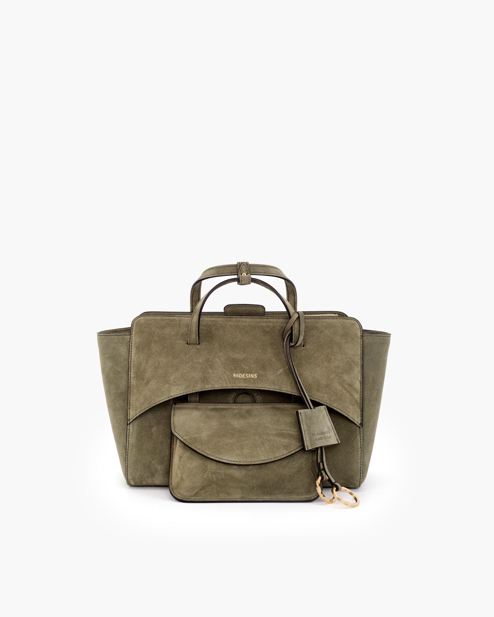 Flap M Suede Olive - Image 3