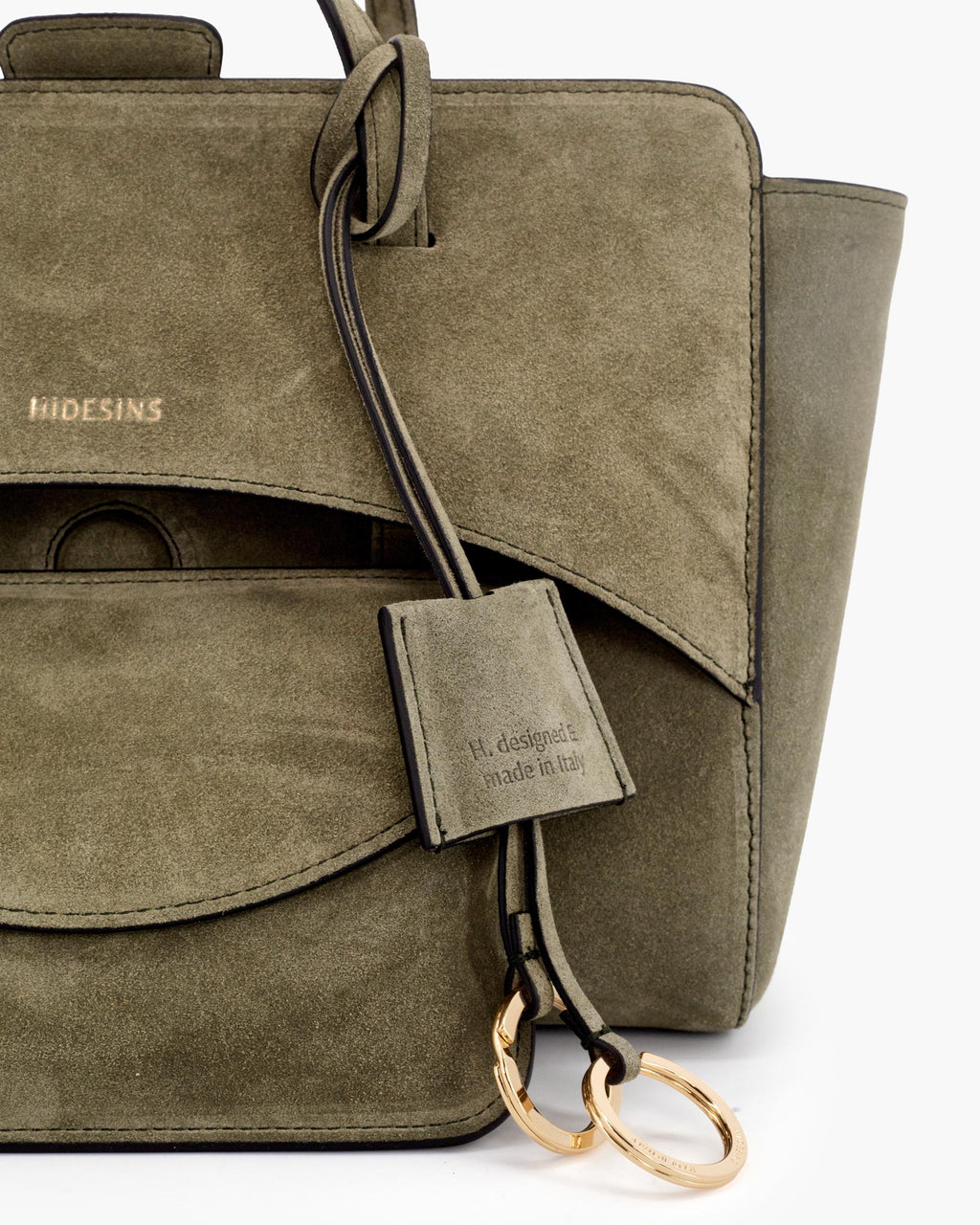 Flap M Suede Olive - Image 4