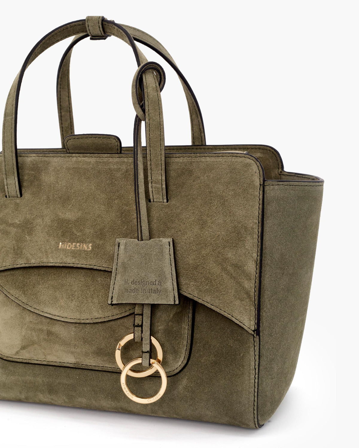 Flap M Suede Olive - Image 5