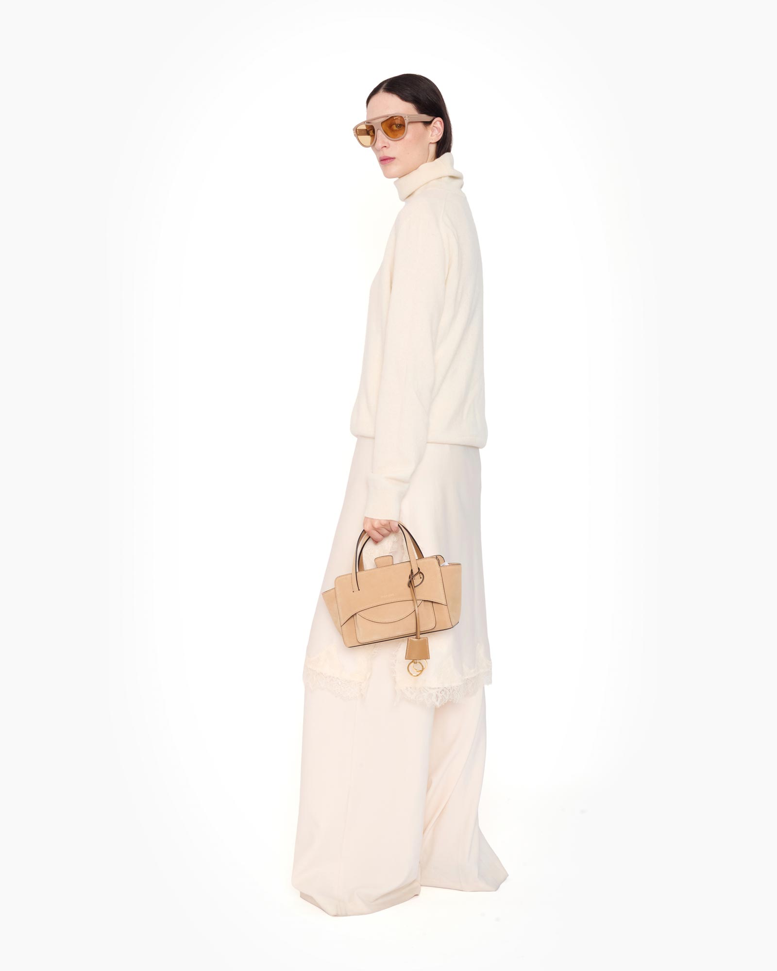 Flap S Suede Camel - Image 9