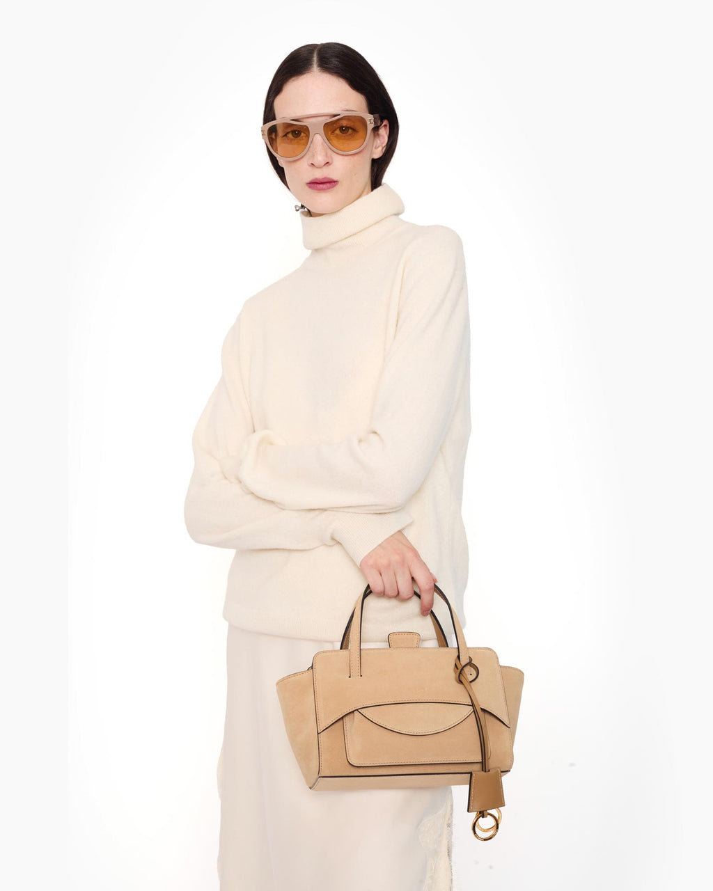 Flap S Suede Camel - Image 12