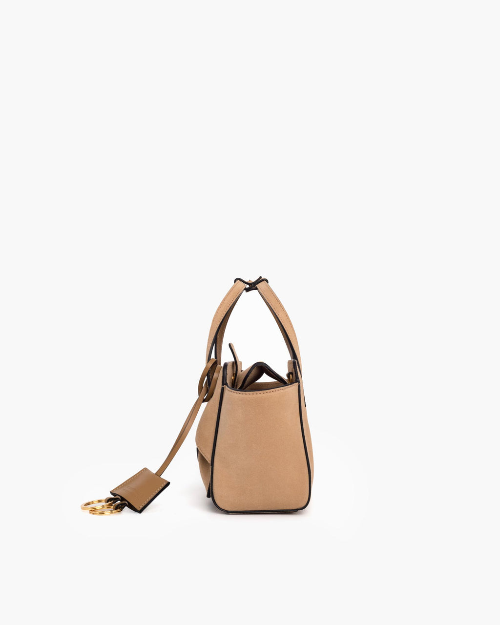 Flap S Suede Camel - Image 3