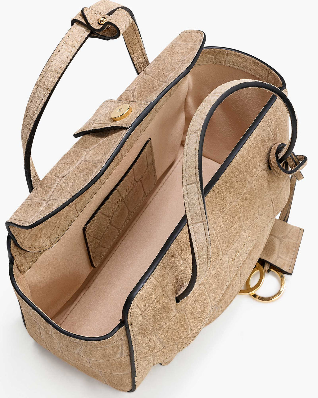 Flap S Suede Cocco Camel