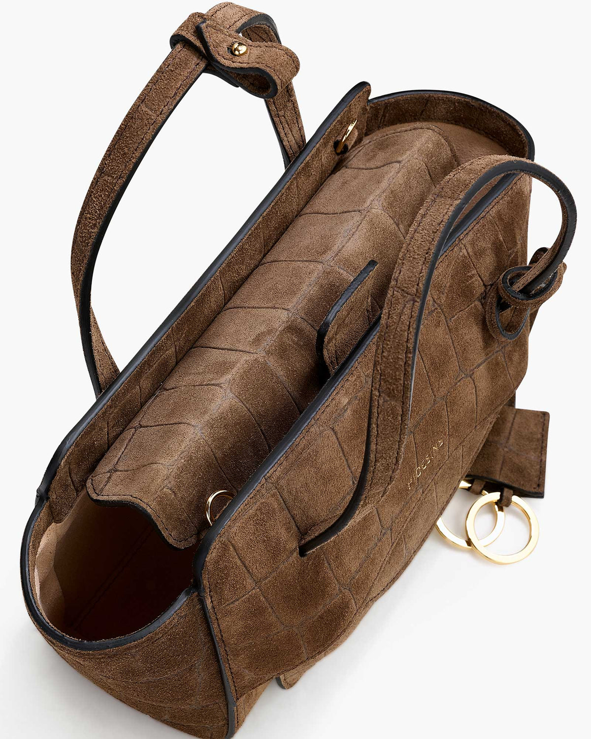 Flap S Suede Cocco Chocolat