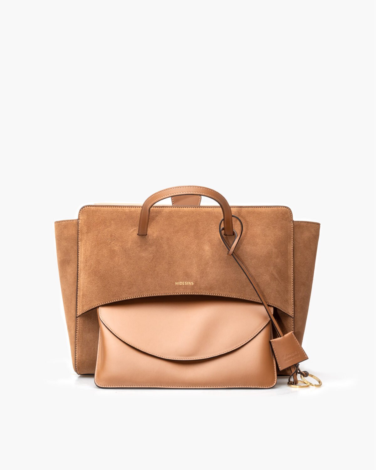 Flap L Suede Cognac - Image 2